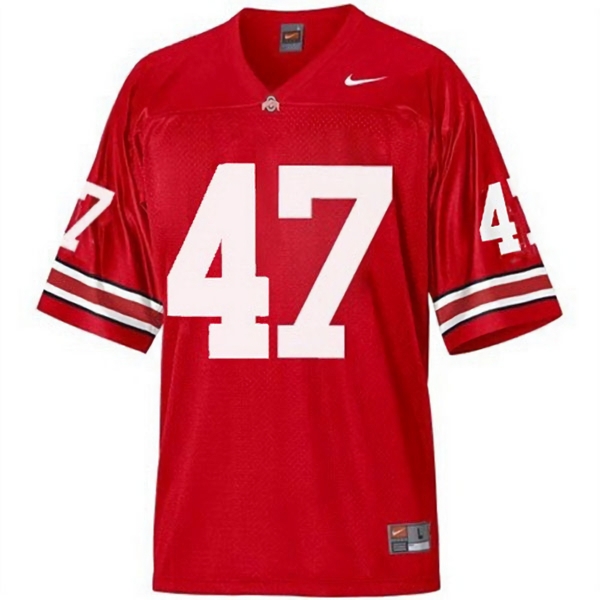 Ohio State Buckeyes Youth NCAA A.J. Hawk #47 Red College Football Jersey NWR5549PM